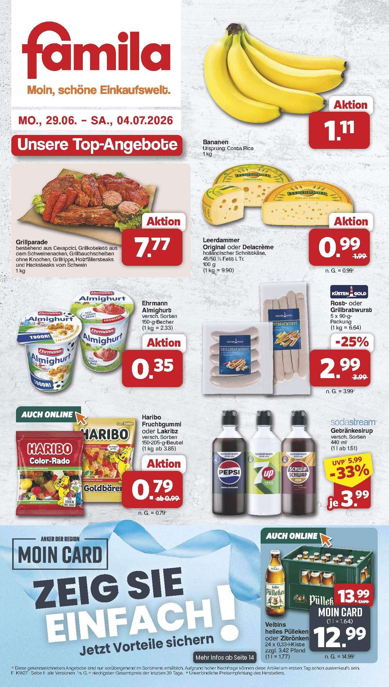 Famila Aktueller Prospekt ab Montag Prospekt Vorschau