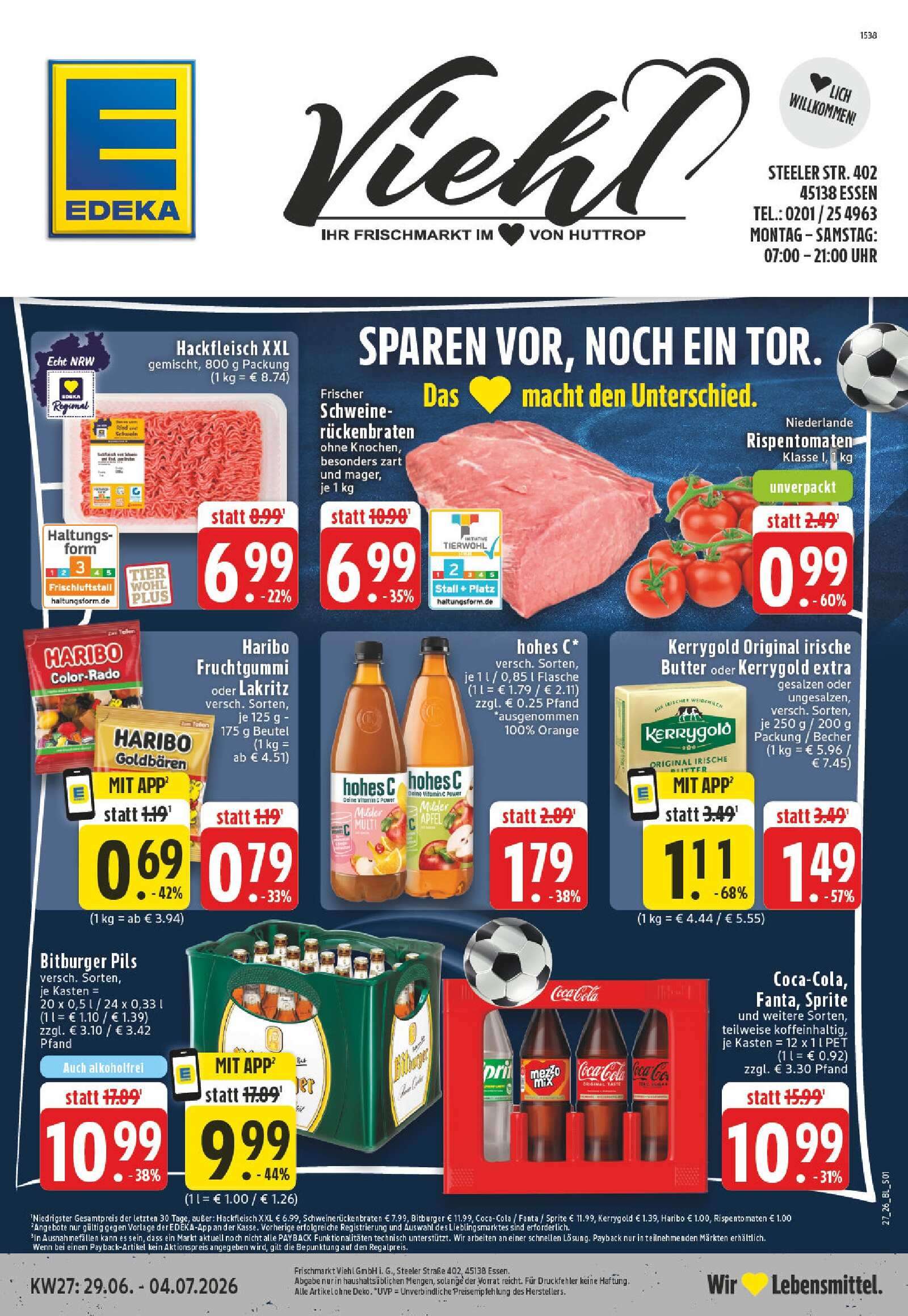 Edeka Prospekt ab Montag - Nordrhein - Westfalen Prospekt Vorschau