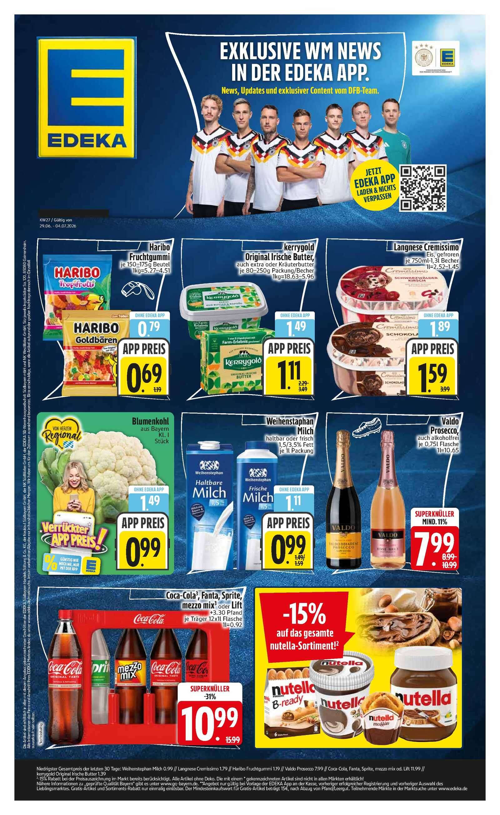 Edeka Prospekt ab Montag - Bayern Süd Prospekt Vorschau