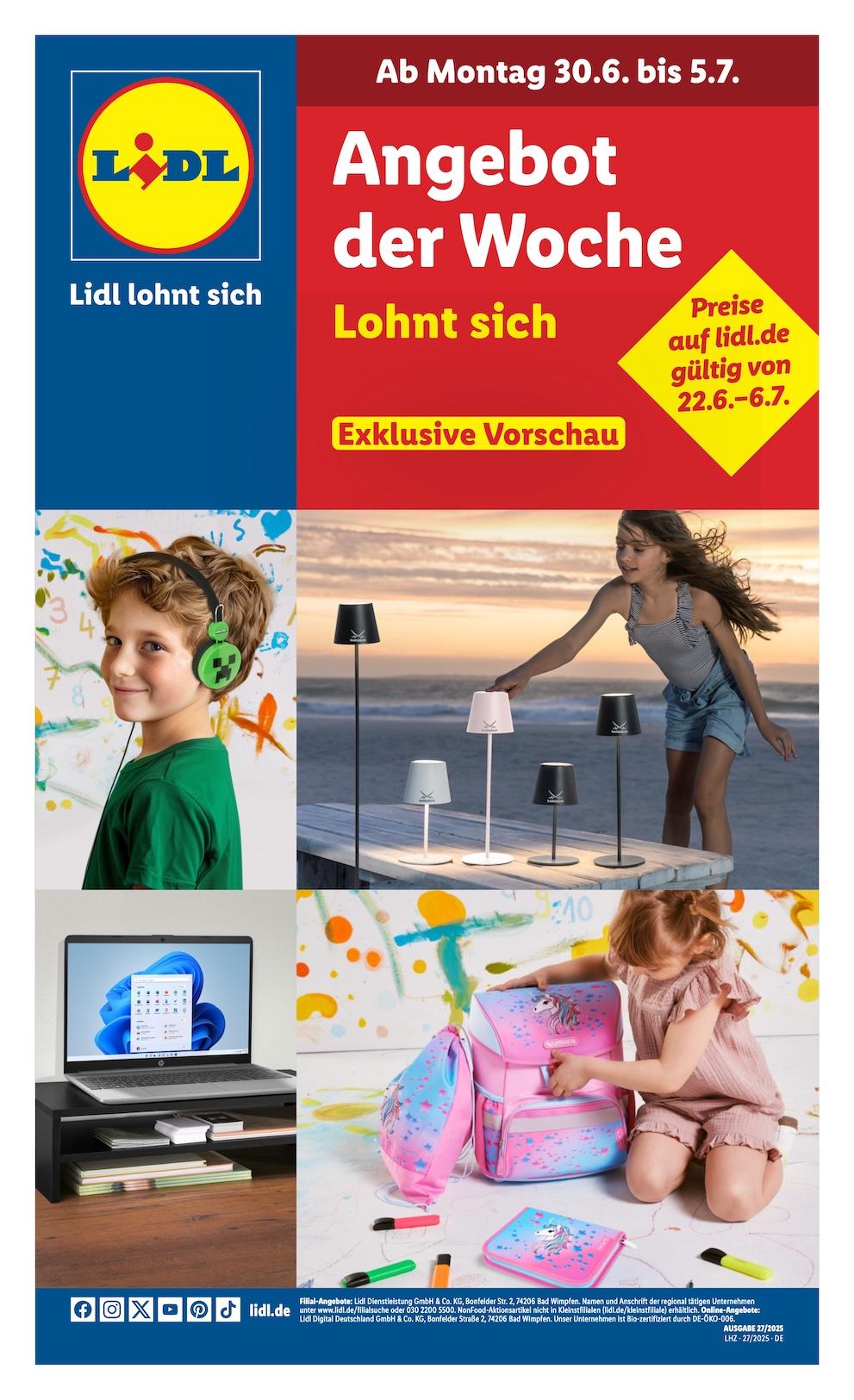 Page 1 of leaflet Exklusive Vorschau