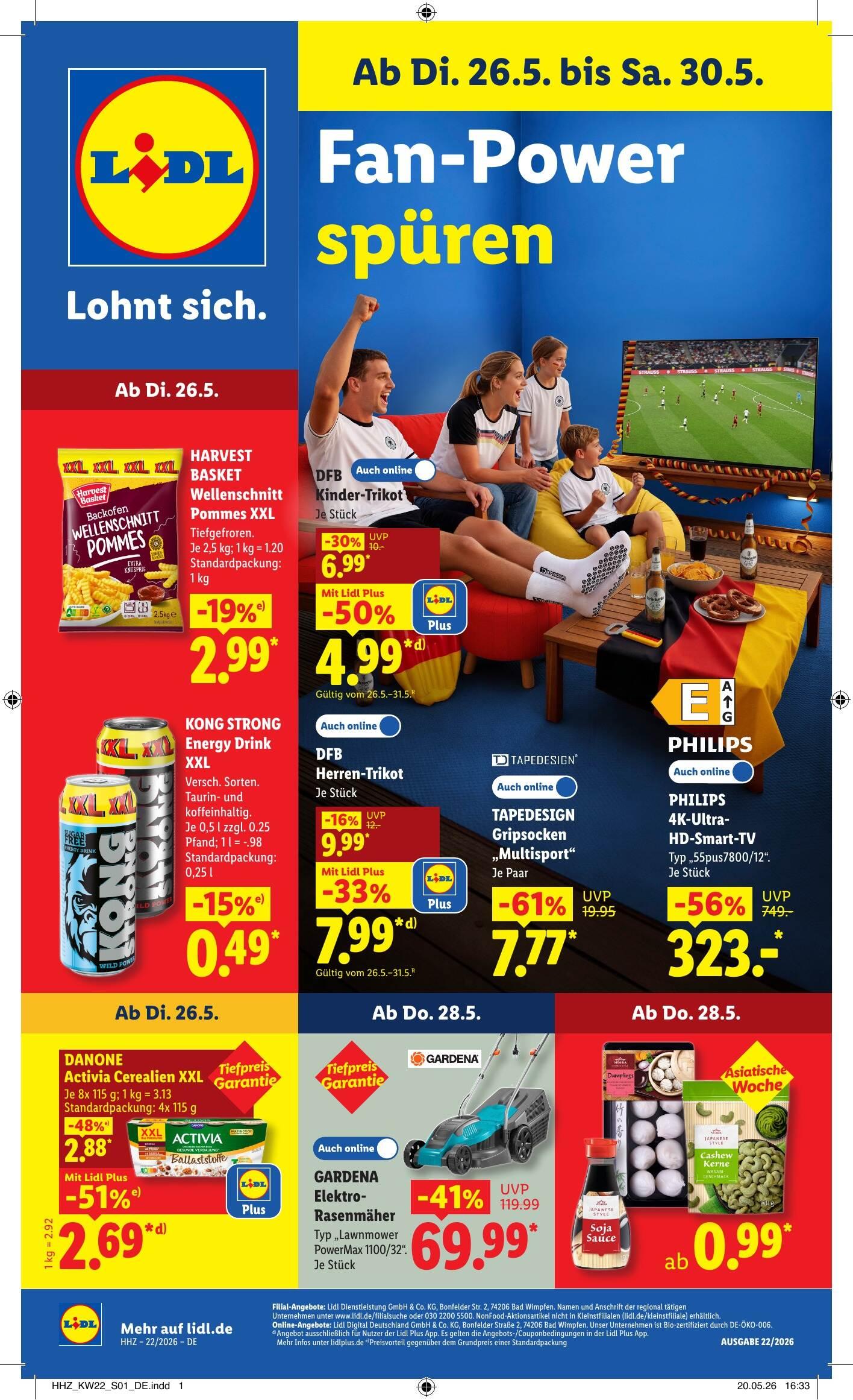 Lidl Aktueller Prospekt ab Dienstag Seite 1