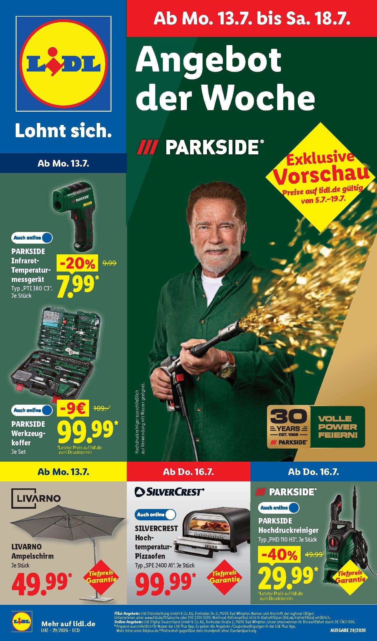 Lidl Aktueller Prospekt ab Montag Seite 1