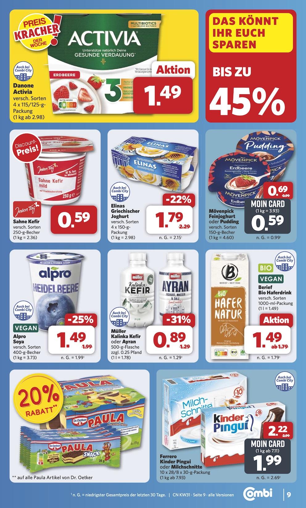 Combi Aktueller Prospekt ab Montag Seite 9