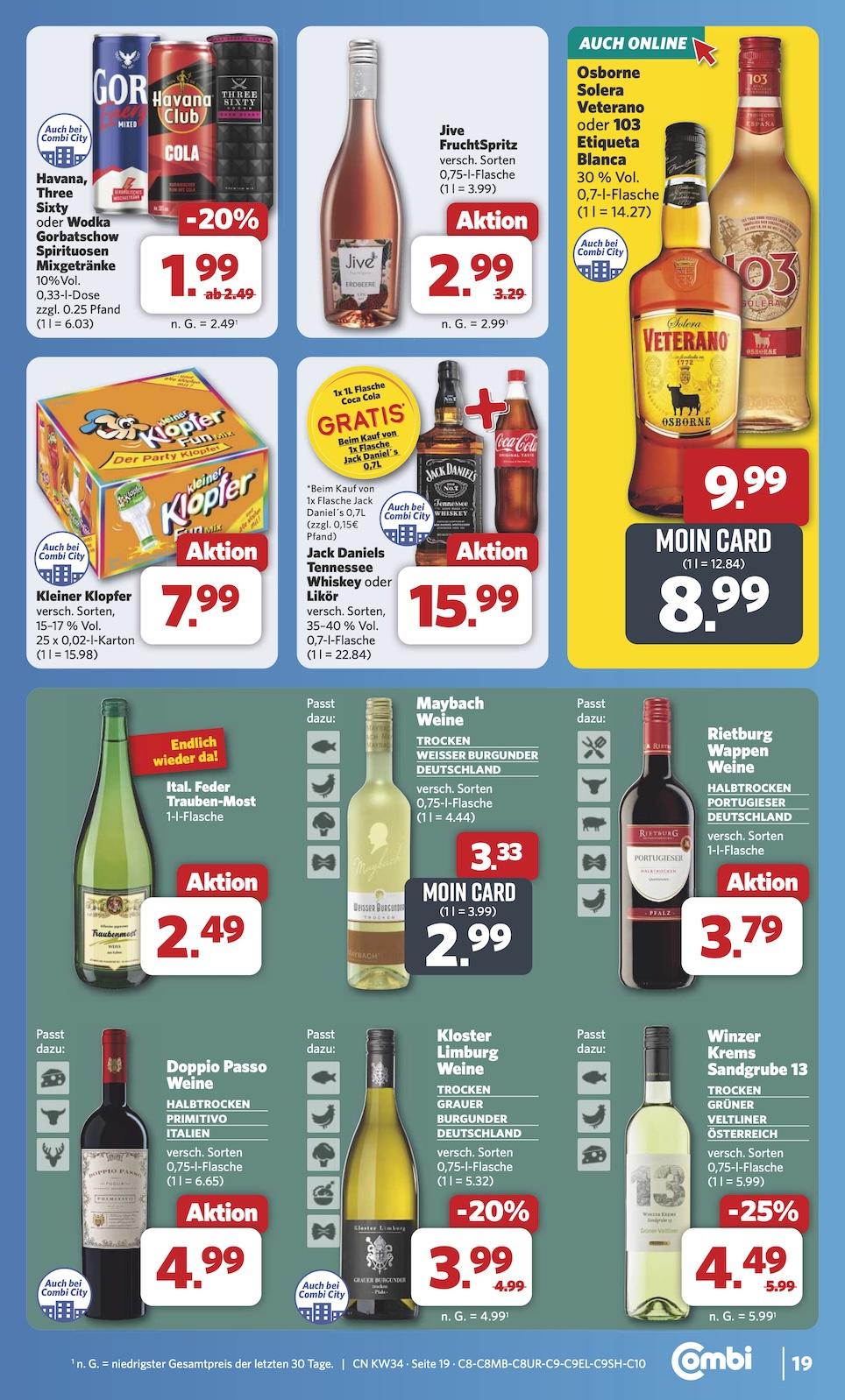 Combi Aktueller Prospekt ab Montag Seite 25