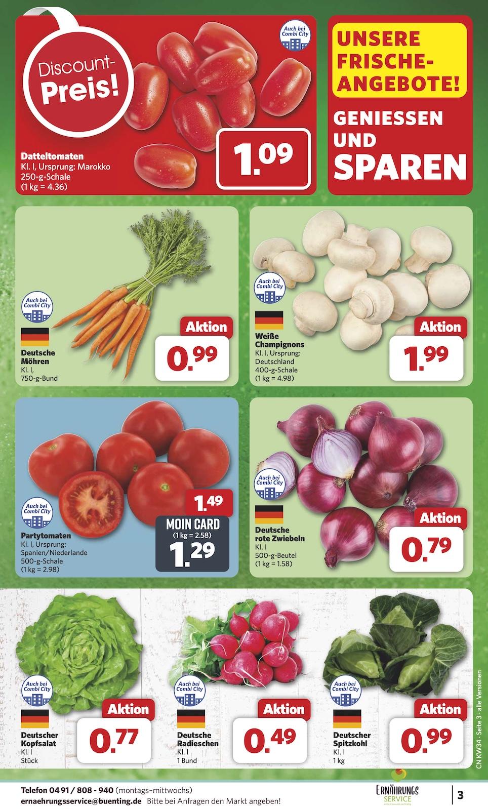 Combi Aktueller Prospekt ab Montag Seite 3