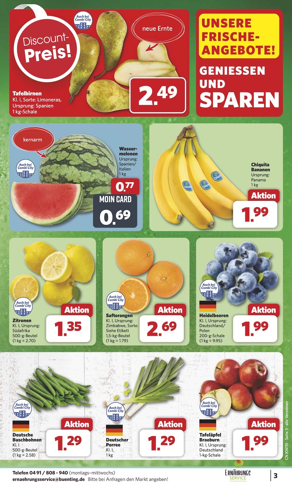 Combi Aktueller Prospekt ab Montag Seite 3