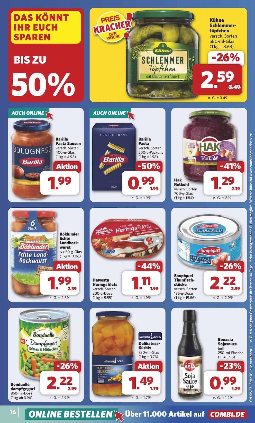 Combi Aktueller Prospekt ab Montag Seite 22