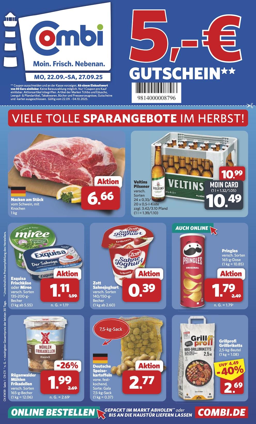 Combi Aktueller Prospekt ab Montag Seite 1