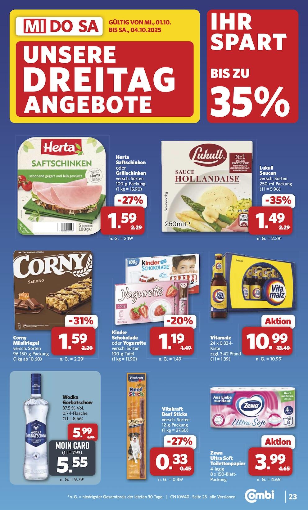 Combi Aktueller Prospekt ab Montag Seite 30