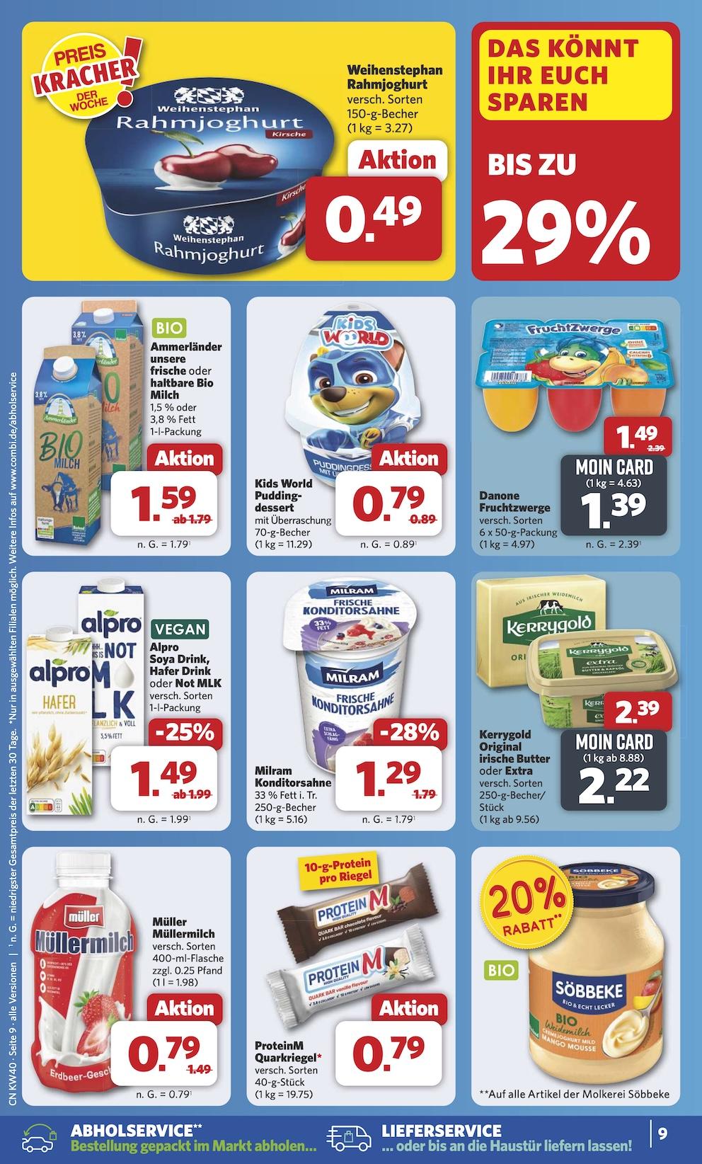 Combi Aktueller Prospekt ab Montag Seite 9