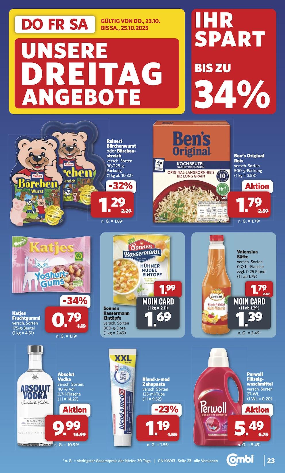 Combi Aktueller Prospekt ab Montag Seite 29