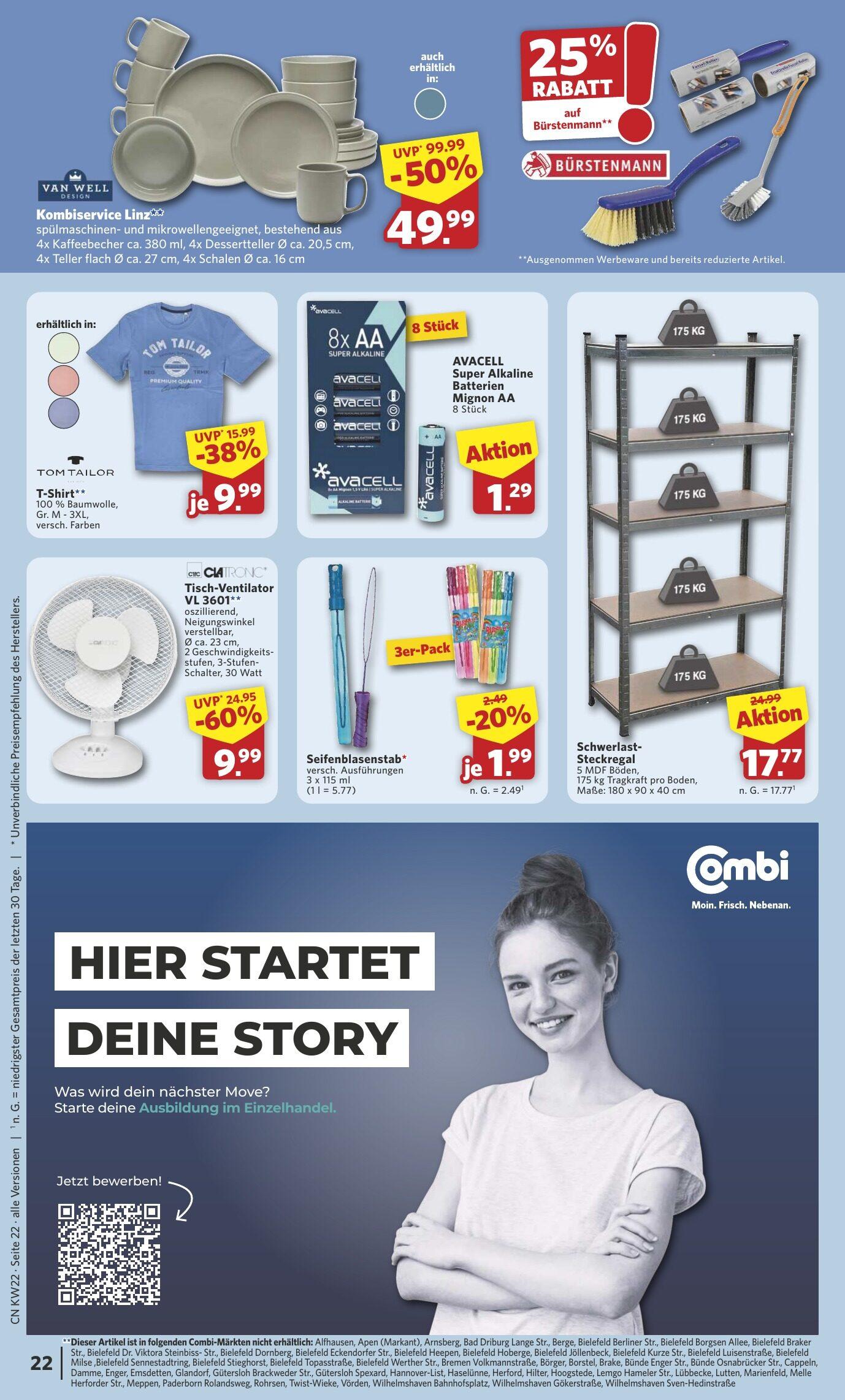 Combi Aktueller Prospekt ab Dienstag Seite 22