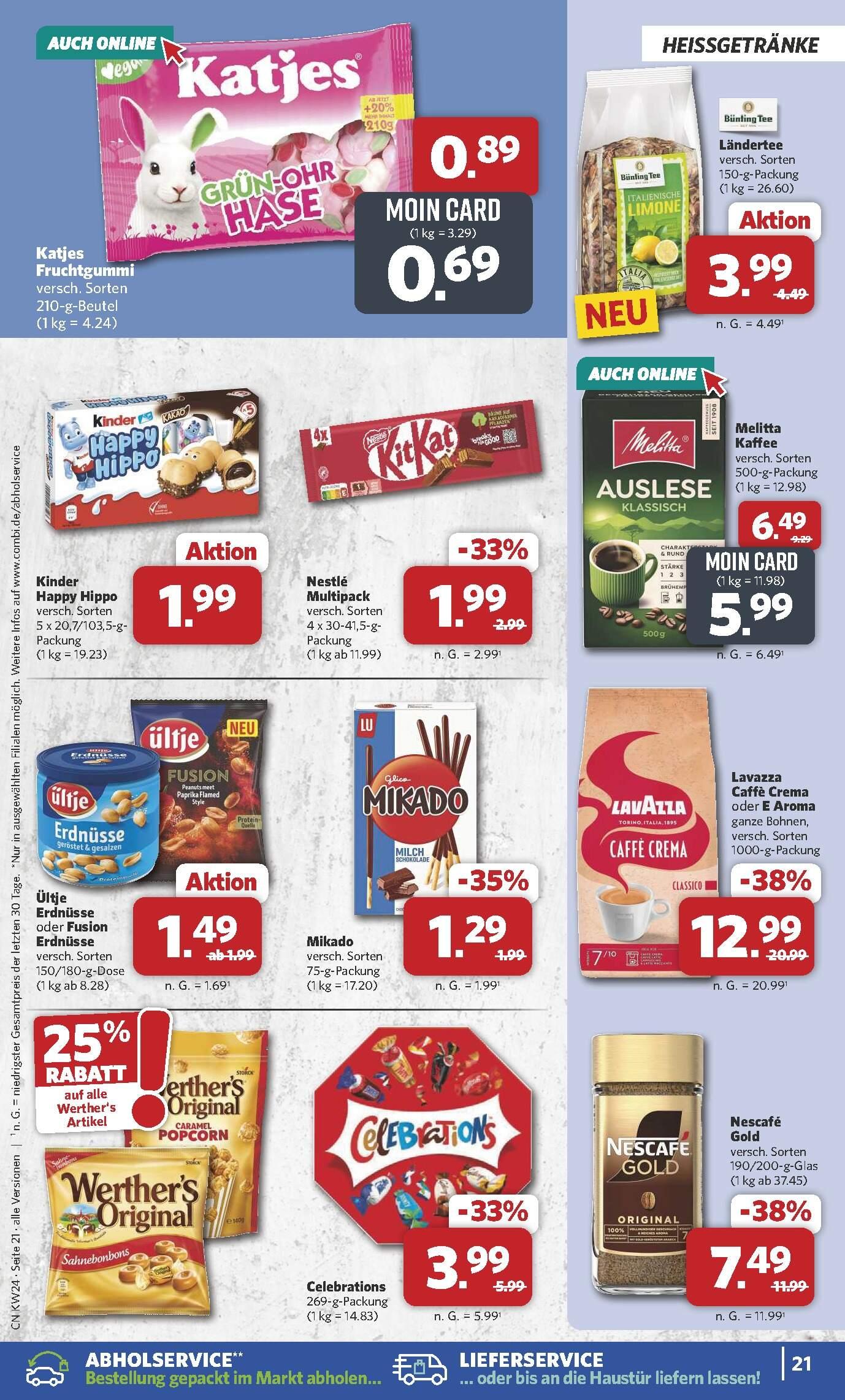 Combi Aktueller Prospekt ab Montag Seite 21