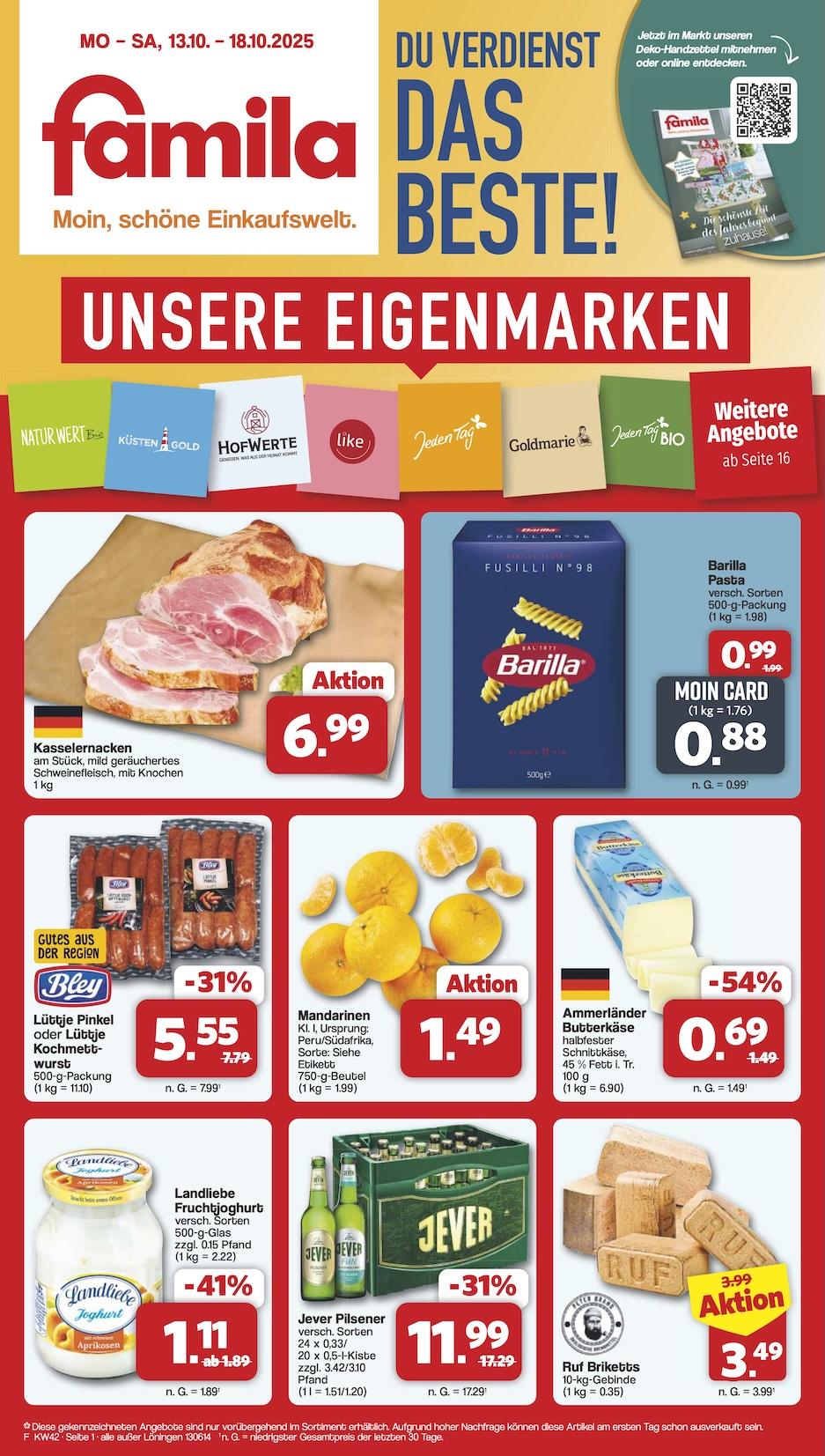 Famila Aktueller Prospekt ab Montag Seite 1