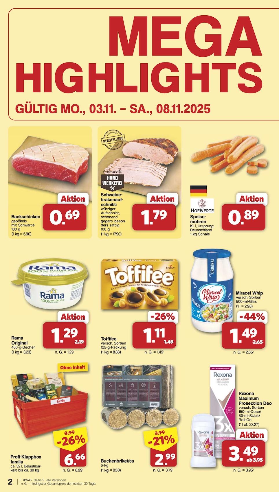 Famila Aktueller Prospekt ab Montag Seite 2