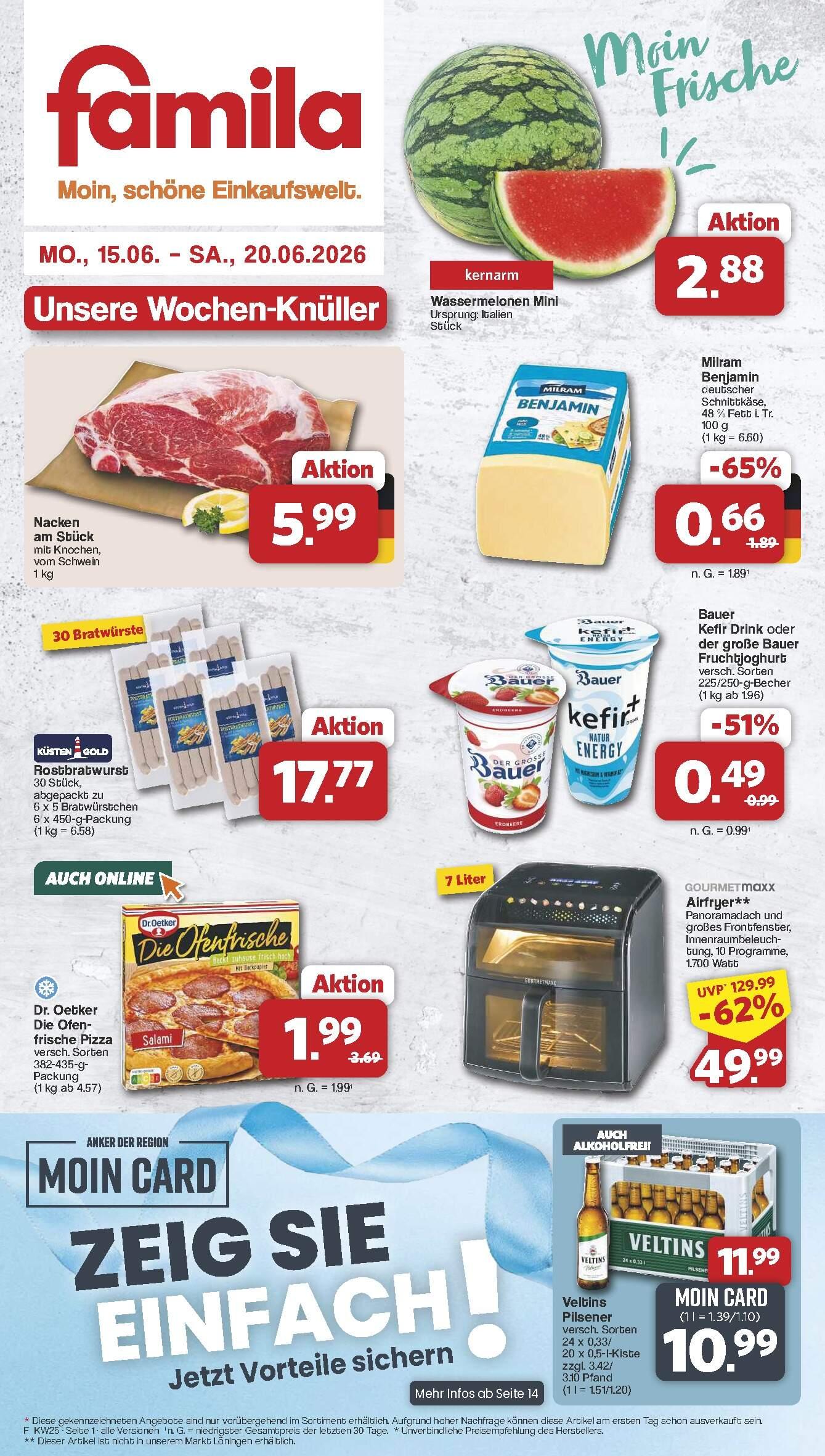 Famila Aktueller Prospekt ab Montag Seite 1