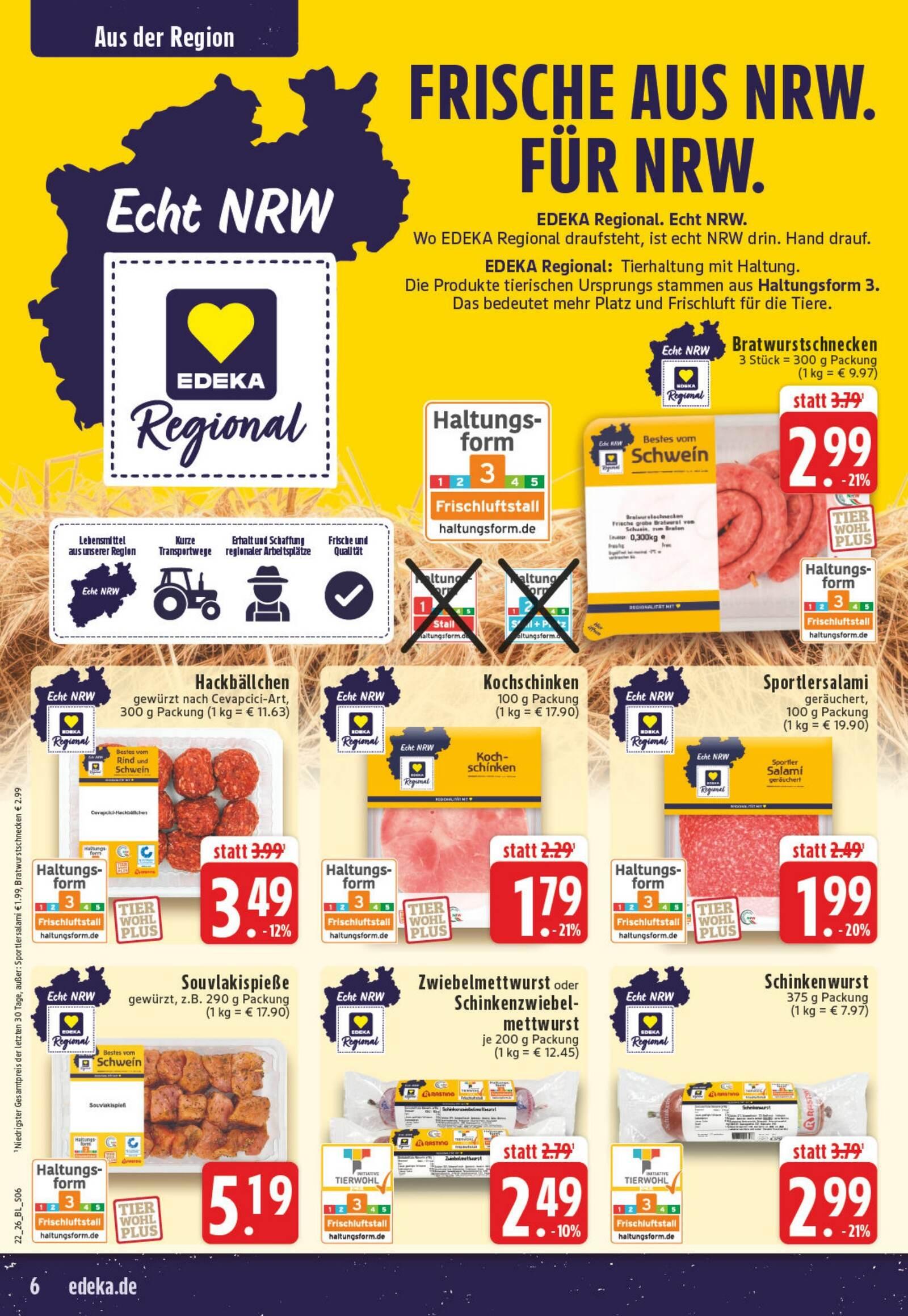 Edeka Prospekt ab Dienstag - Nordrhein-Westfalen Seite 20