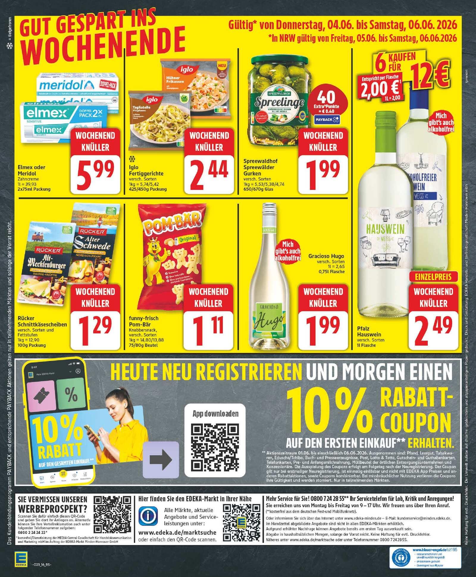 Edeka Prospekt ab Montag - Brandenburg Seite 16