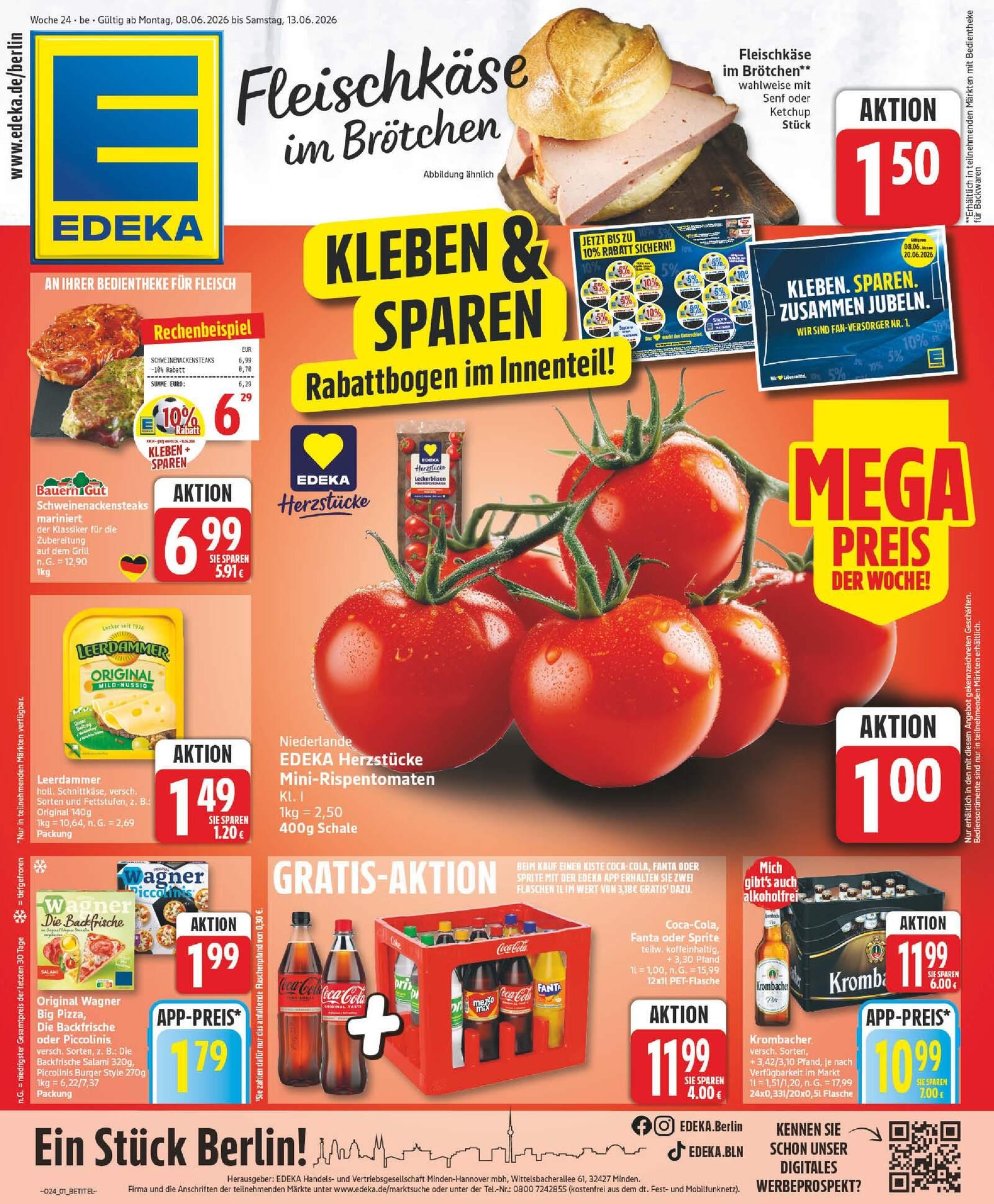 Edeka Prospekt ab Montag - Thüringen Seite 1