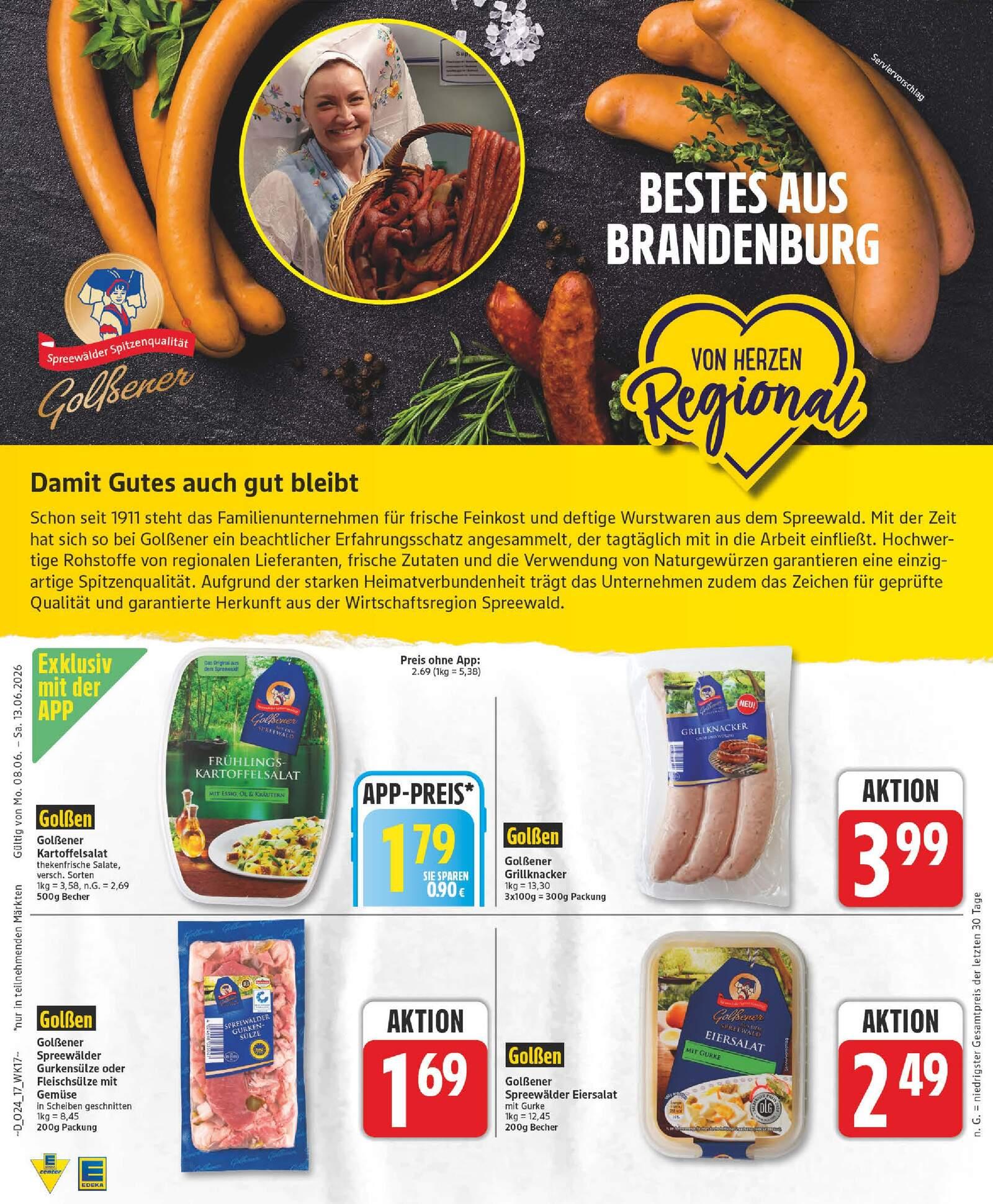 Edeka Prospekt ab Montag - Thüringen Seite 17