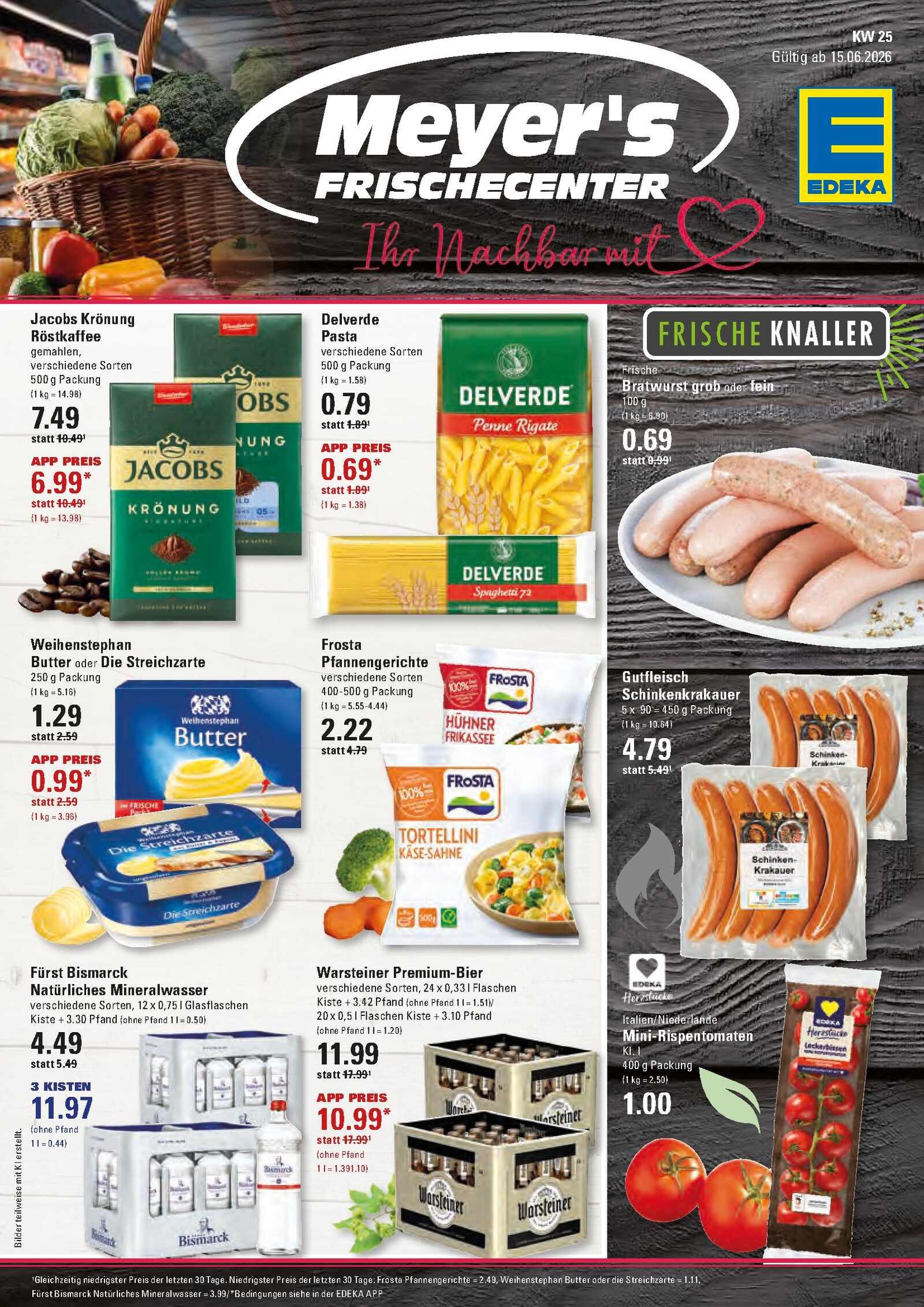 Edeka Prospekt ab Montag - Hamburg Seite 1