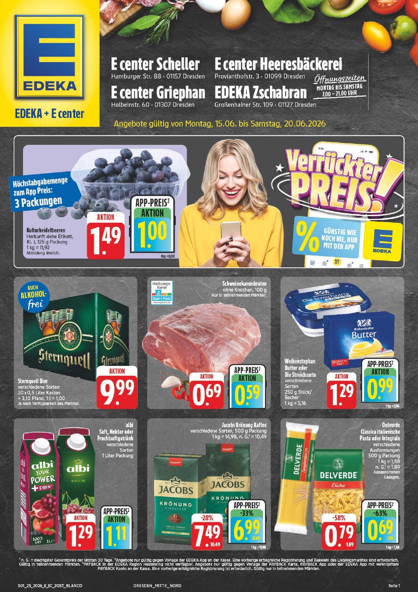 Edeka Prospekt ab Montag - Sachsen Seite 1