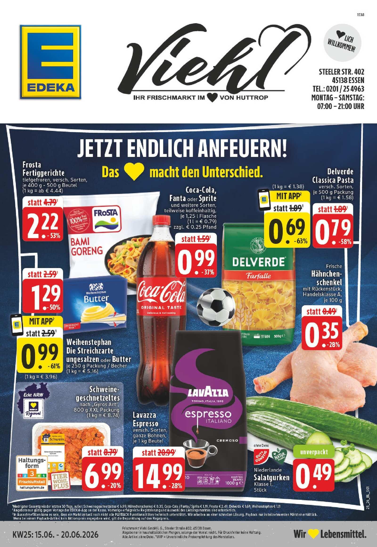 Edeka Prospekt ab Montag - Nordrhein - Westfalen Seite 1