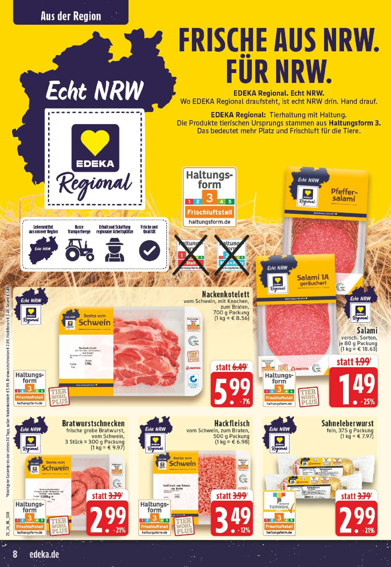 Edeka Prospekt ab Montag - Nordrhein - Westfalen Seite 8