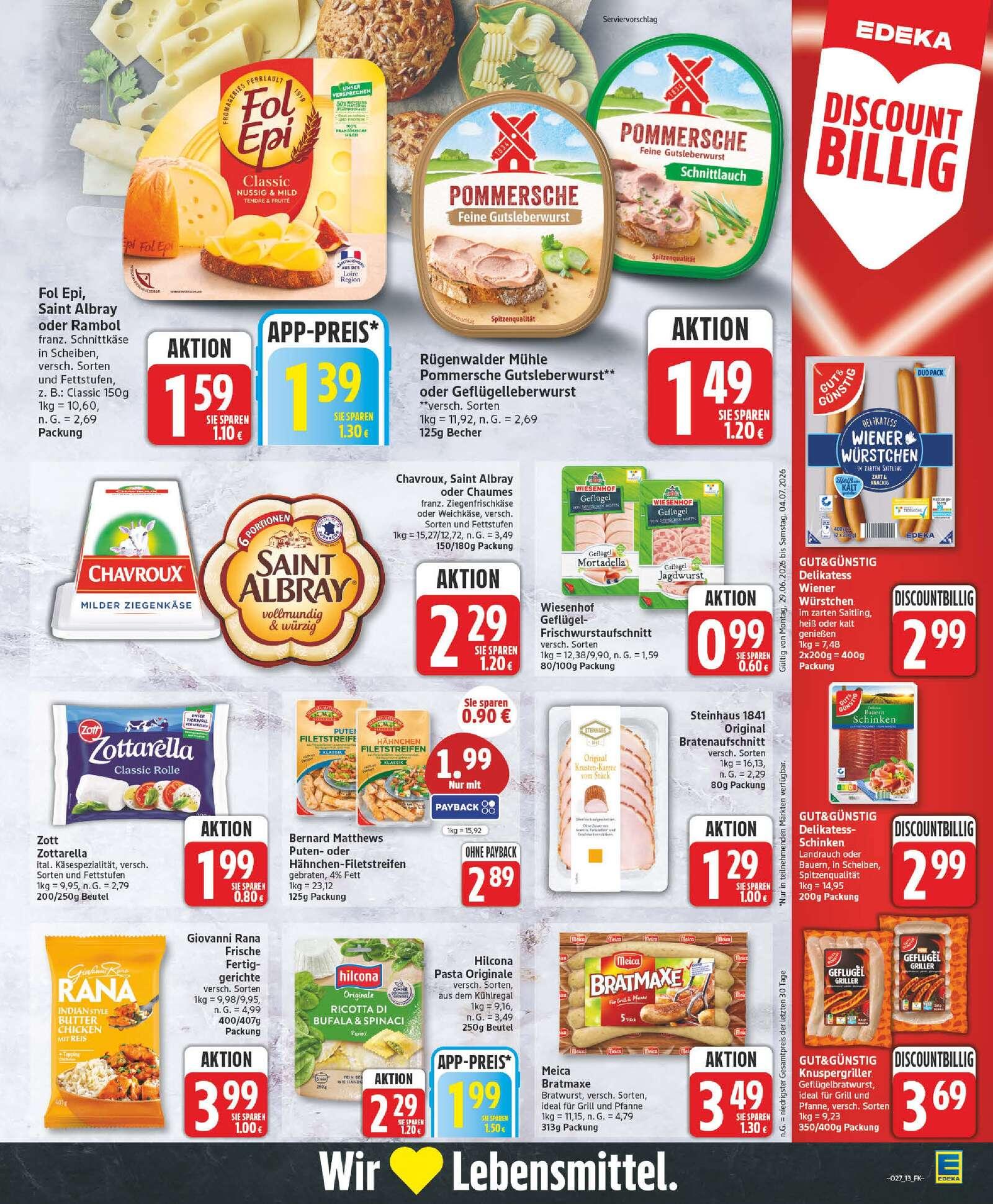 Edeka Prospekt ab Montag - Niedersachsen Seite 13