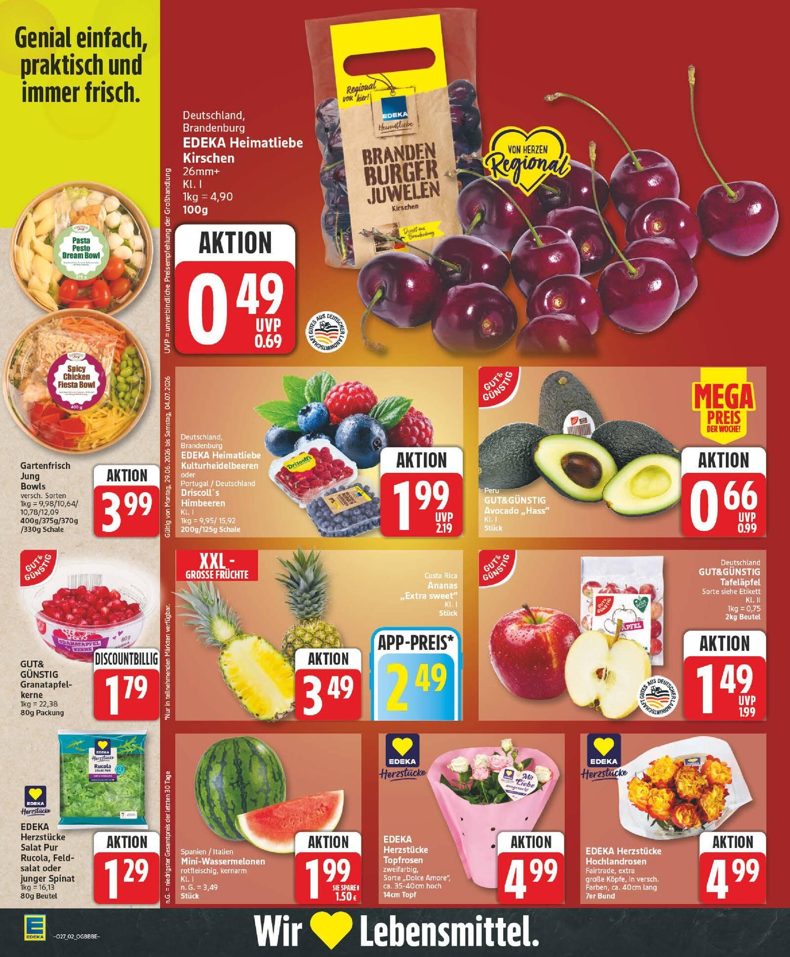 Edeka Prospekt ab Montag - Brandenburg Seite 2