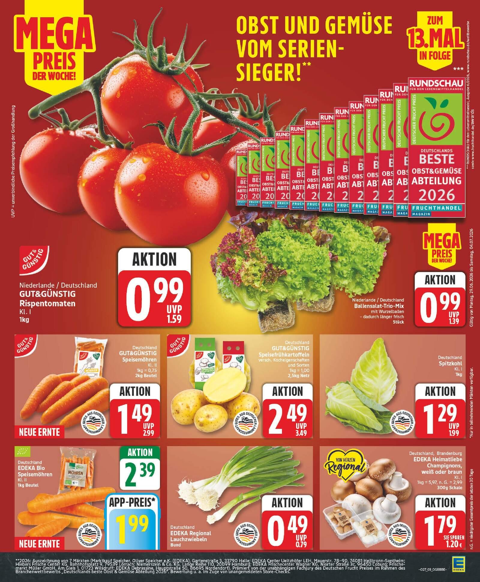 Edeka Prospekt ab Montag - Brandenburg Seite 3