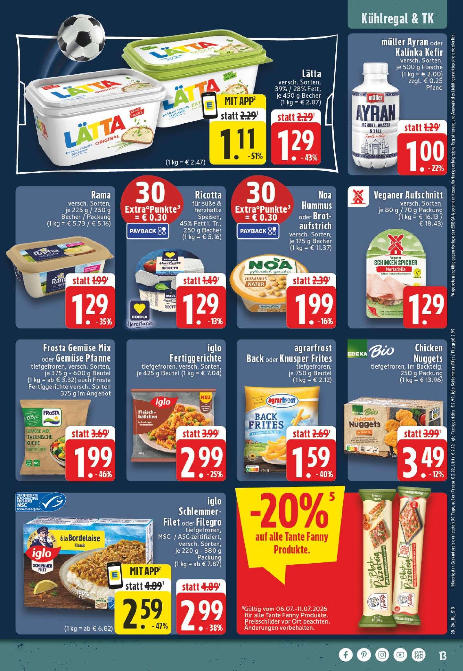 Edeka Prospekt ab Montag - Nordrhein - Westfalen Seite 13