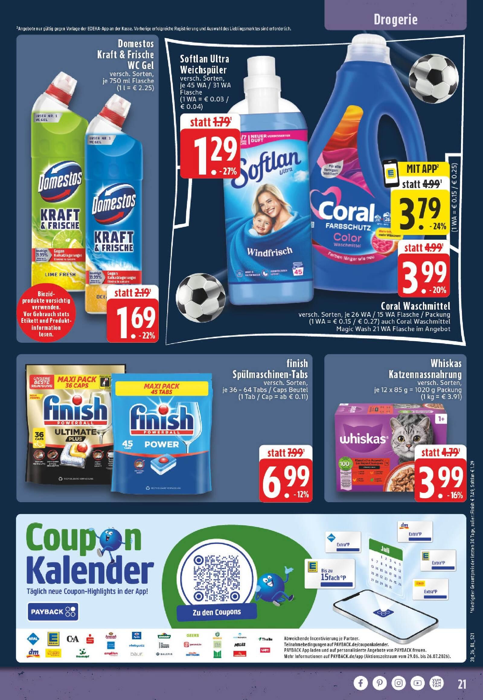 Edeka Prospekt ab Montag - Nordrhein - Westfalen Seite 21
