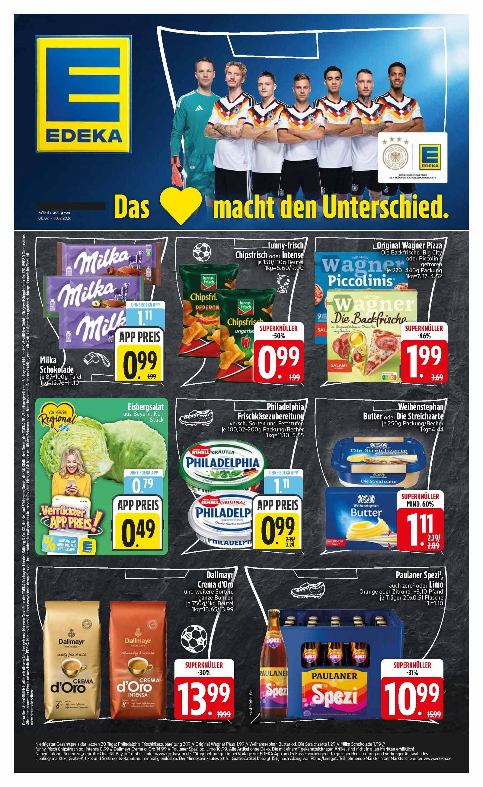 Edeka Prospekt ab Montag - Bayern Süd Seite 1