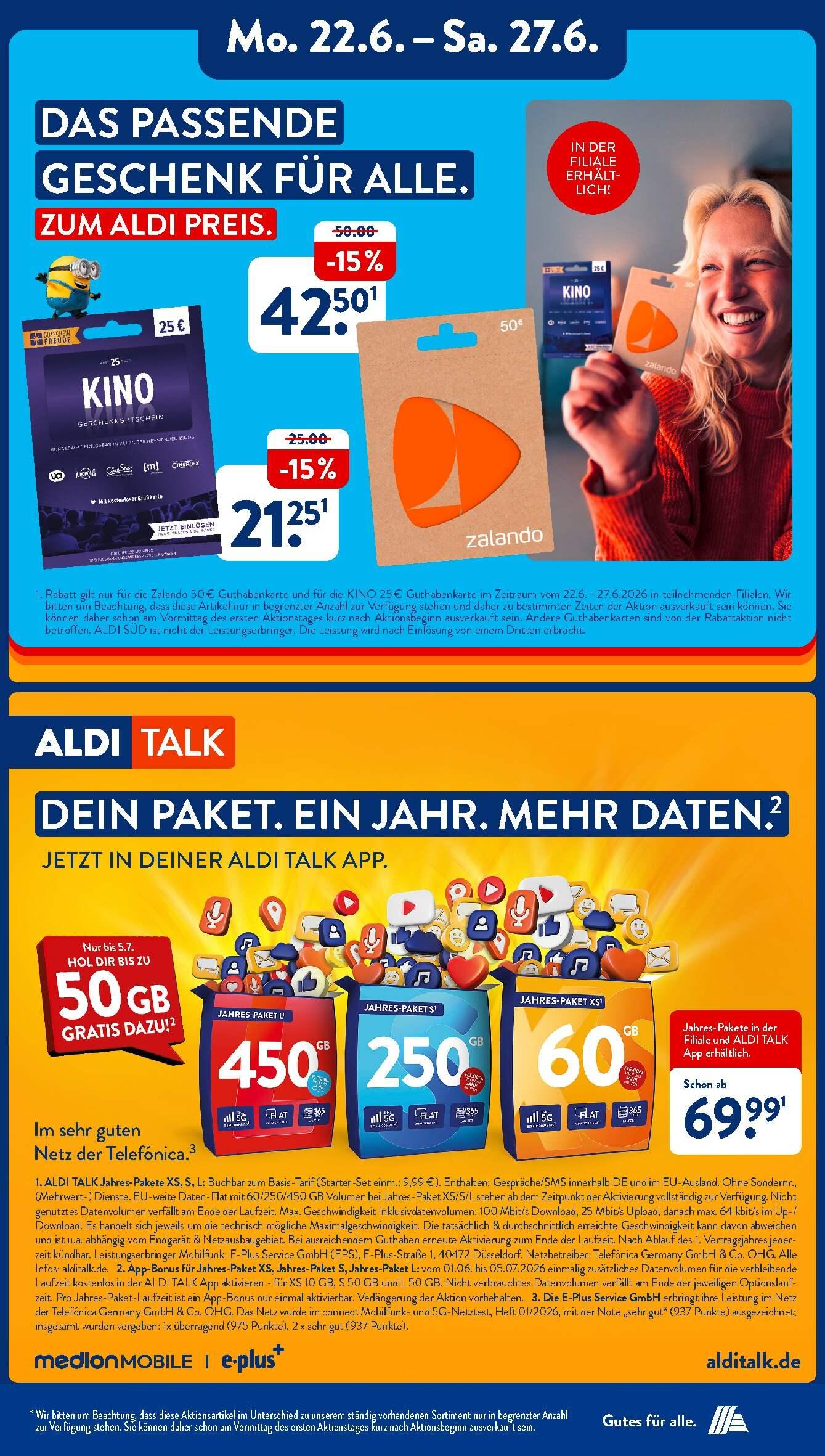 Aldi Aldi Süd Prospekt ab Montag Seite 22