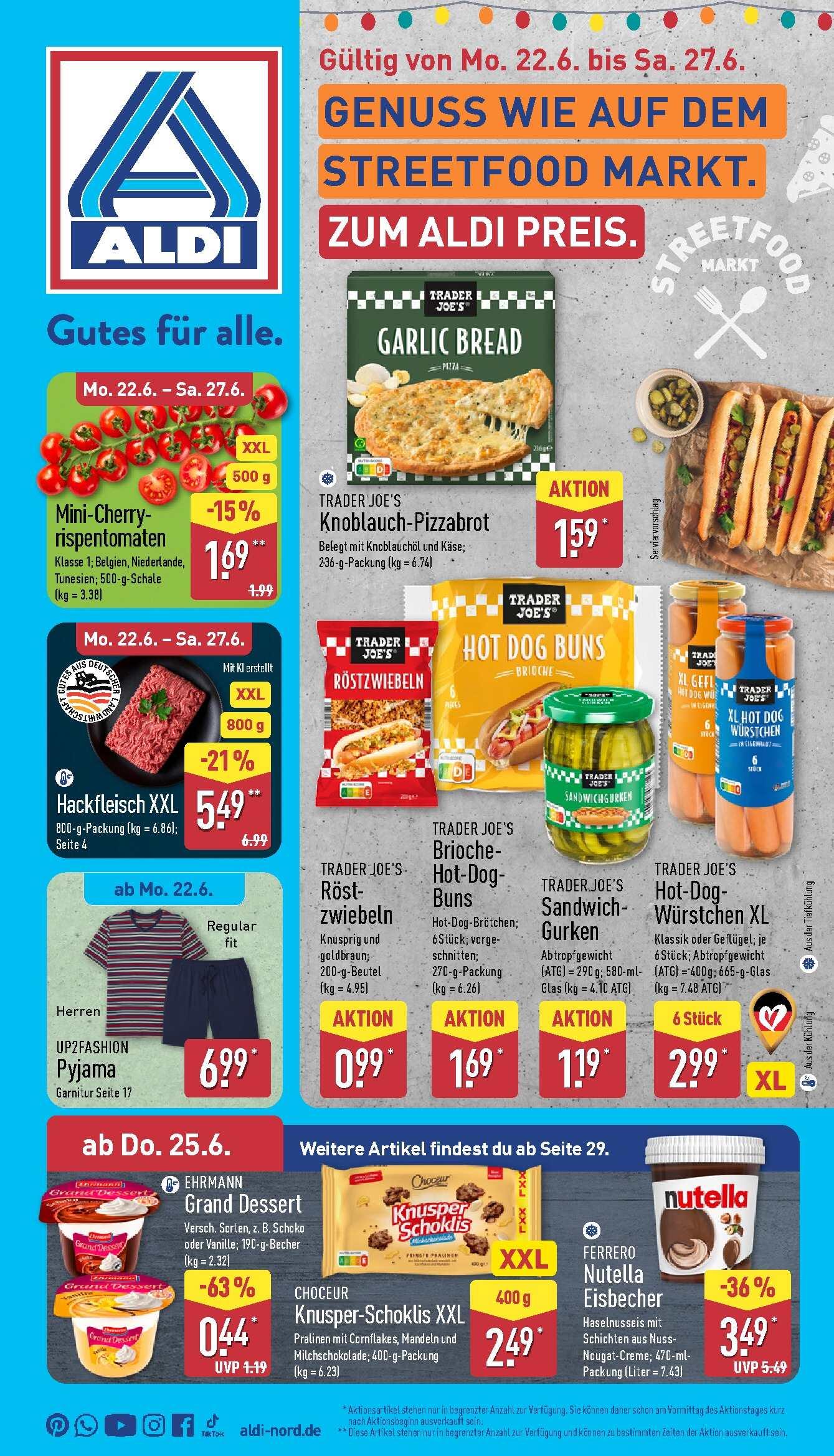 Aldi Aldi Nord Prospekt ab Montag Seite 1