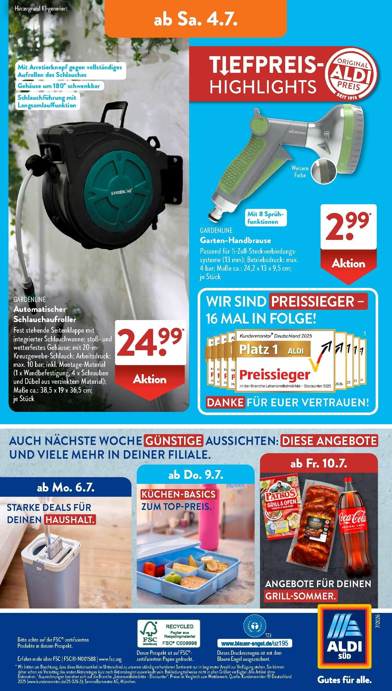 Aldi Aldi Süd Prospekt ab Montag Seite 18