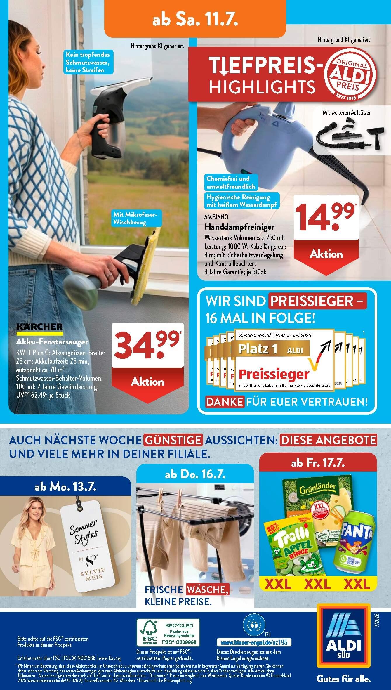 Aldi Aldi Süd Prospekt ab Montag Seite 17