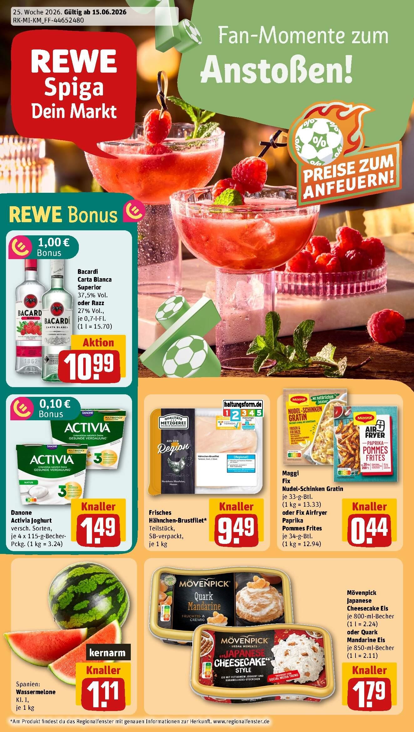 Rewe Aktueller Prospekt ab Montag Seite 1