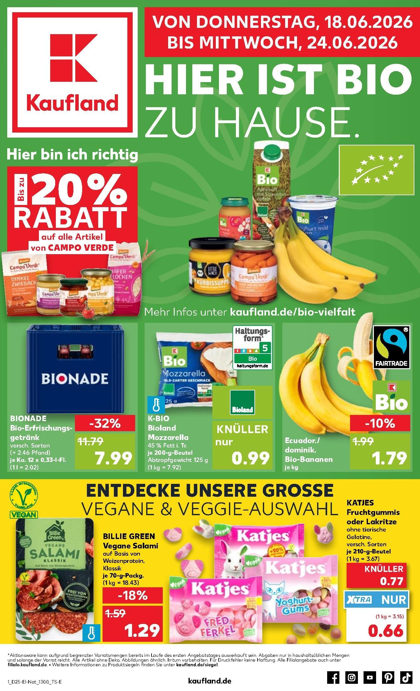 Kaufland Aktueller Prospekt ab Donnerstag Seite 1