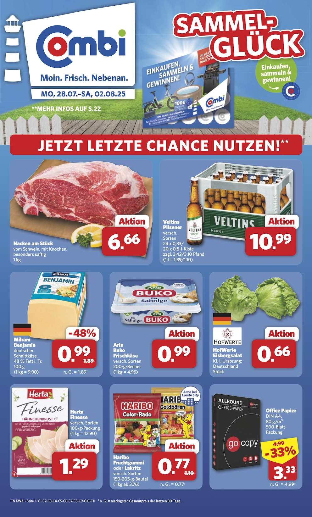 Combi Aktueller Prospekt ab Montag Prospekt Vorschau