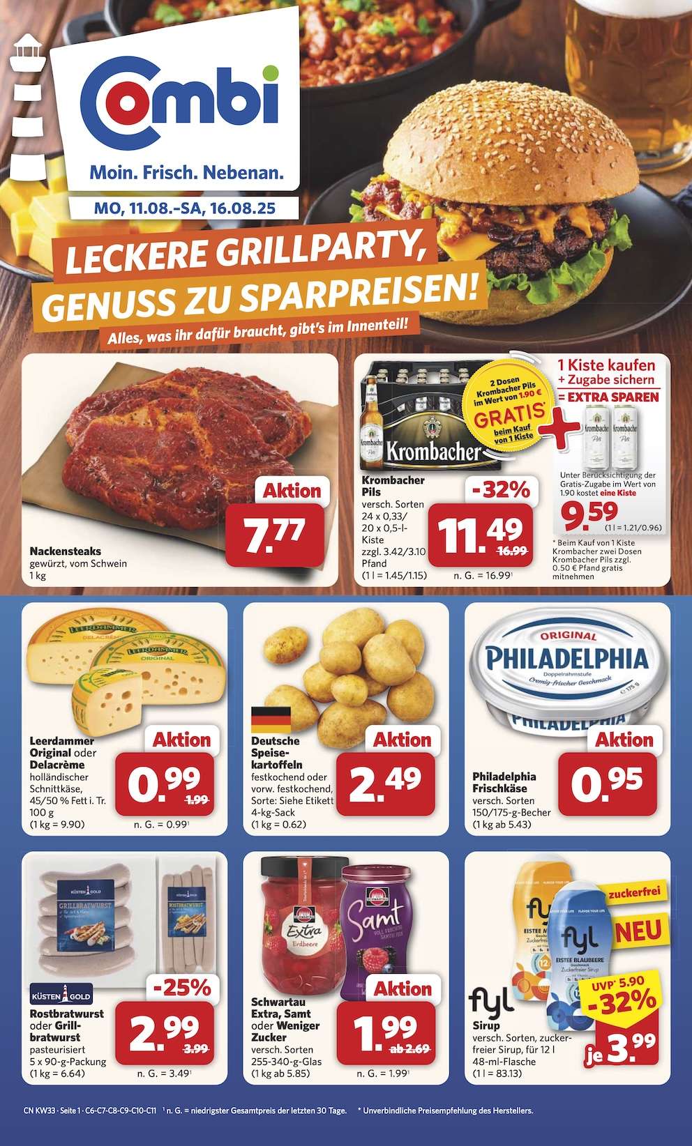 Combi Aktueller Prospekt ab Montag Prospekt Vorschau