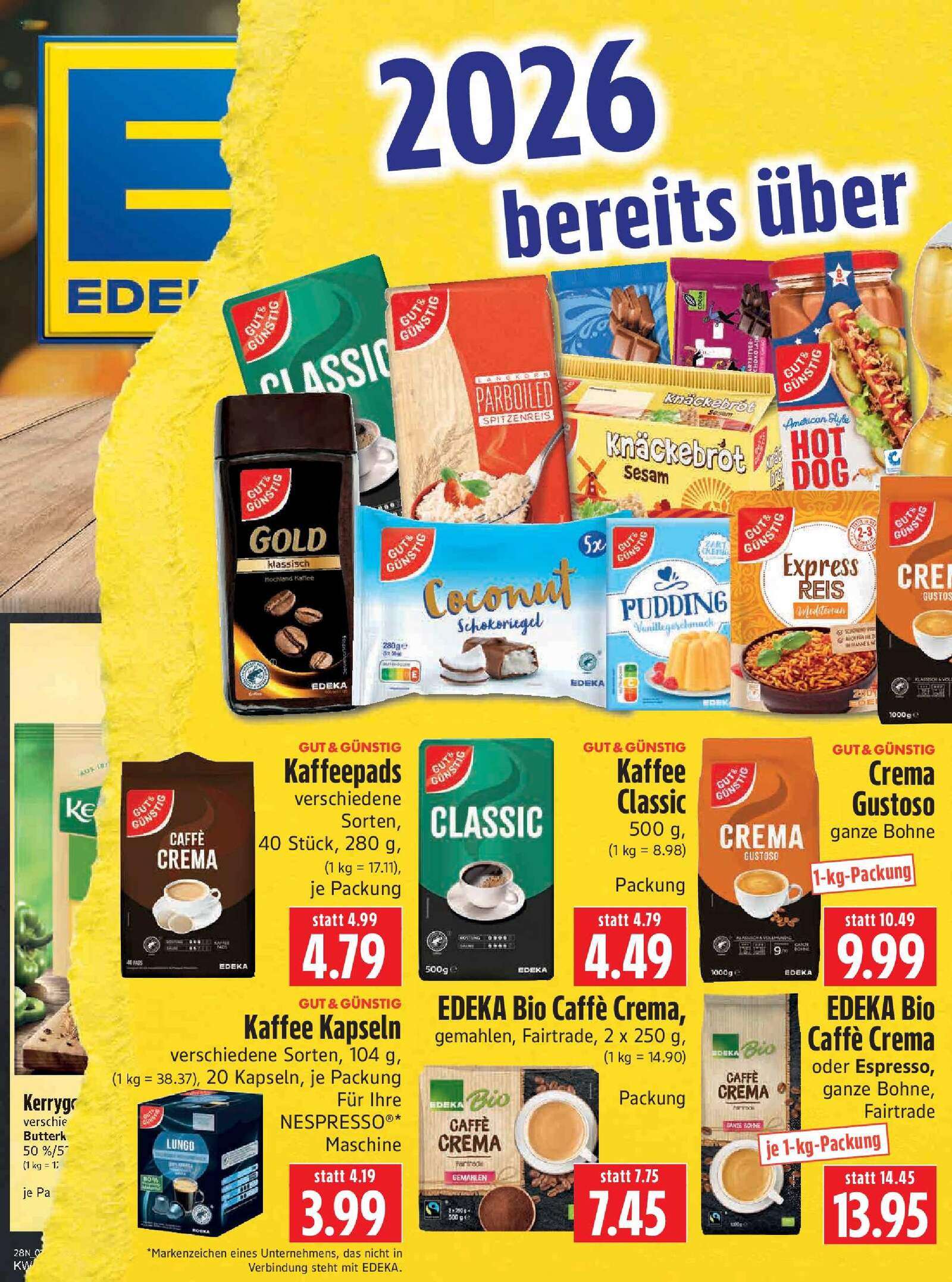 Edeka Prospekt ab Montag - Thüringen Prospekt Vorschau